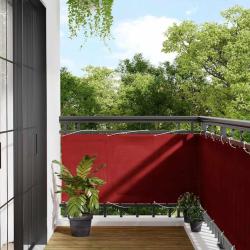Paravent de balcon rouge 75 x 800 cm 100 % polyester Oxford