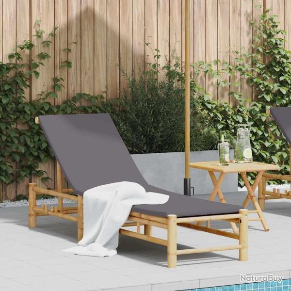 Transat avec coussins 55 x 199 x 30 cm en bambou