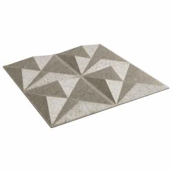 Panneaux muraux 12 pcs B&eacute;ton Origami 50 x 50 cm Mousse XPS