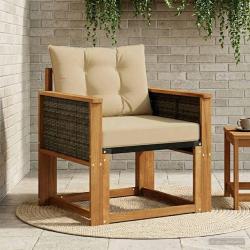 Sofa de milieu ext&eacute;rieur Bois d'Acacia Massif Naturel