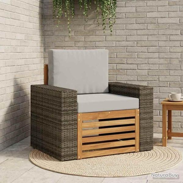 Sofa de milieu ext�rieur Bois d'Acacia Massif Naturel