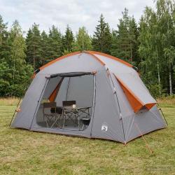 Tente Cabane Gris et orange 300 x 210 x 156 cm Polyester
