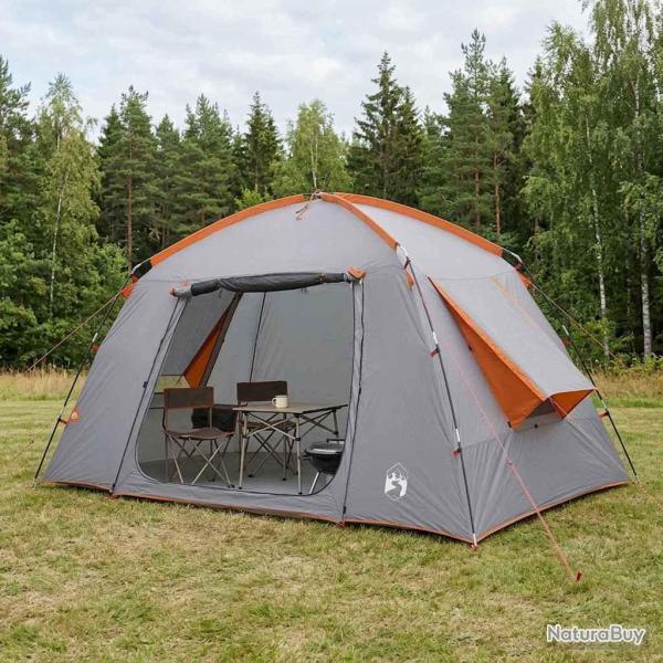 Tente Cabane Gris et orange 300 x 210 x 156 cm Polyester