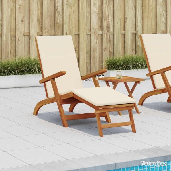 Chaise longue inclinable et pliable 55 x 146 x 91 cm