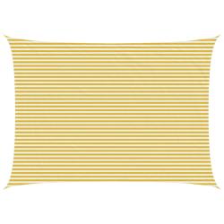 Voile d'ombre Jaune et blanc 5 x 8 m HDPE
