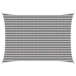 Voile d'ombre Anthracite et blanc 3,5 x 5 m HDPE