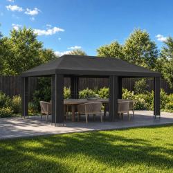Abri de jardin 6 x 3 m Anthracite Polyester et Acier 190