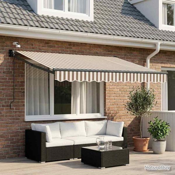 Auvent r�tractable �lectrique Gris clair et blanc