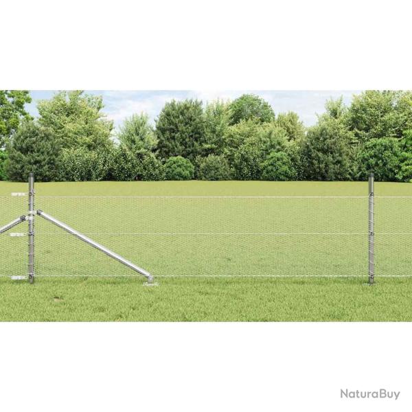 Cl�ture hexagonale avec poteau 50 x 0,4 m Acier galvanis�