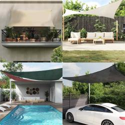 Voile d'ombrage 160 g/m&sup2; Rouge 4x6 m PEHD