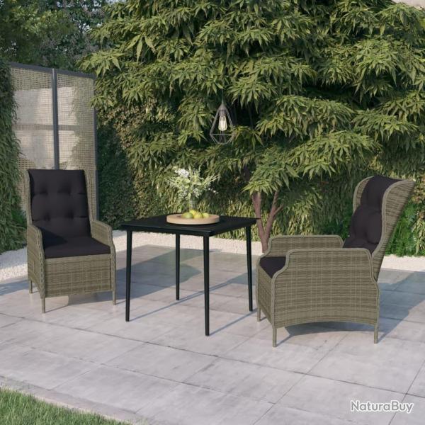 Ensemble � manger de jardin 3 pcs Marron