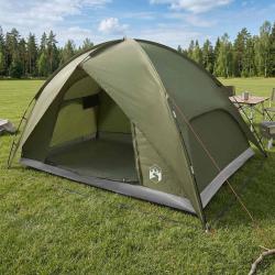 Tente de camping avec un abri imperm&eacute;able D&ocirc;me Vert olive