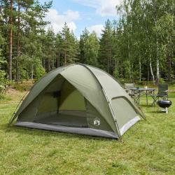 Tente de camping avec un abri imperm&eacute;able D&ocirc;me Vert olive