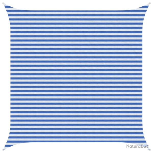 Voile d'ombre Bleu et Blanc 4,5 x 4,5 m HDPE