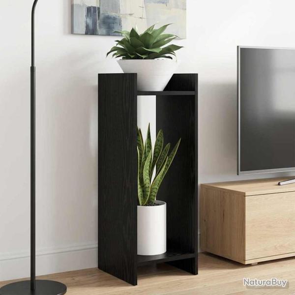 Support de Plante Ch�ne Noir 30 x 30 x 80 cm Bois d'ing�nierie