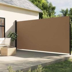 Auvent lat&eacute;ral r&eacute;tractable taupe 220x500 cm