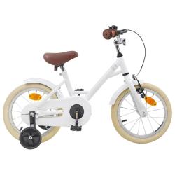 V&eacute;lo pour Enfants 14 Pouces pour les 3-5 ans Blanc