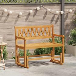 Banc &agrave; bascule de jardin Naturel 110 x 59 x 97 cm