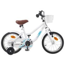 V&eacute;lo pour Enfants 14 Pouces pour les 3-5 ans Blanc