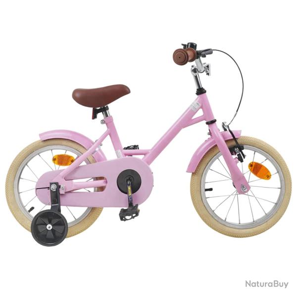 V�lo pour Enfants 14 Pouces pour les 3-5 ans Rose clair