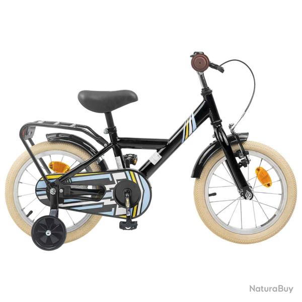 V�lo pour Enfants 14 Pouces pour les 3-5 ans Noir