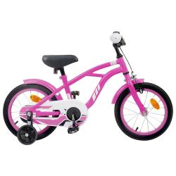 V&eacute;lo pour Enfants 14 Pouces pour les 3-5 ans Rose fonc&eacute;