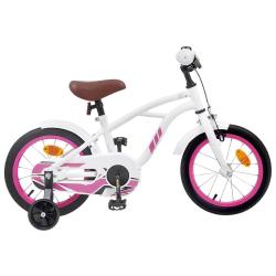 V&eacute;lo pour Enfants 16 Pouces pour 4-6 ans Blanc