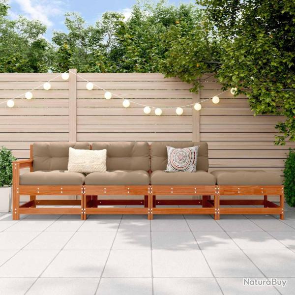 Unit� de canap� sectionnel Brun Cir� 252 x 62 x 70,5 cm