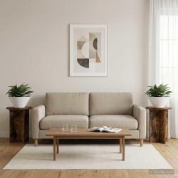 Support de Plante 2 pcs Ch&ecirc;ne fum&eacute; &Oslash;29,5 x 40 cm