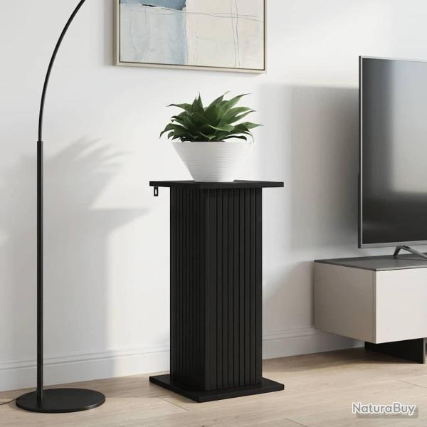 Support de Plante Noir 30,5 x 30 x 60,5 cm Bois d'ing�nierie