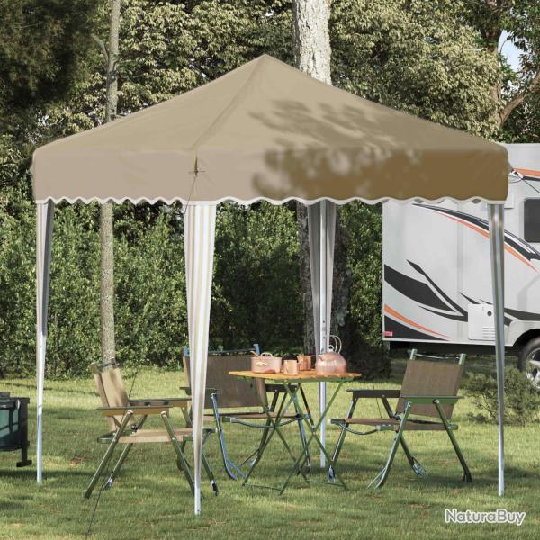 Tente de f�te pop-up 195 x 195 x 245 cm Cr�me Tissu Oxford