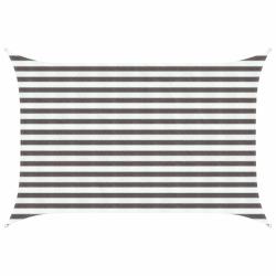Voile d'ombre Gris clair et blanc 2 x 3 m HDPE