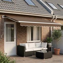 Toile de rechange pour auvent Taupe 4 &times; 3 m Polyester