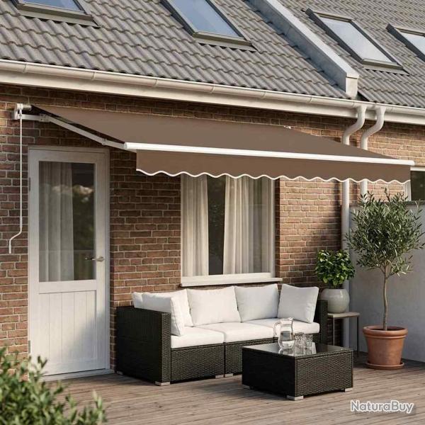 Toile de rechange pour auvent Taupe 4 � 3 m Polyester