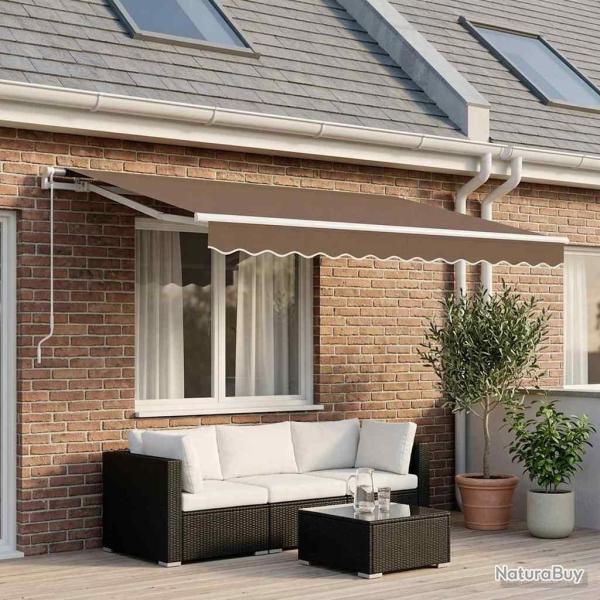 Toile de rechange pour auvent Taupe 3 x 2,5 m Polyester