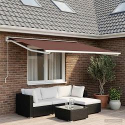 Toile de rechange pour auvent Marron 350 x 250 cm Polyester