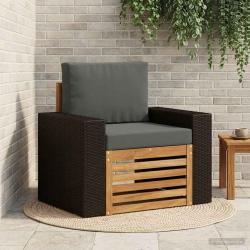 Sofa de milieu ext&eacute;rieur Bois d'Acacia Massif Naturel