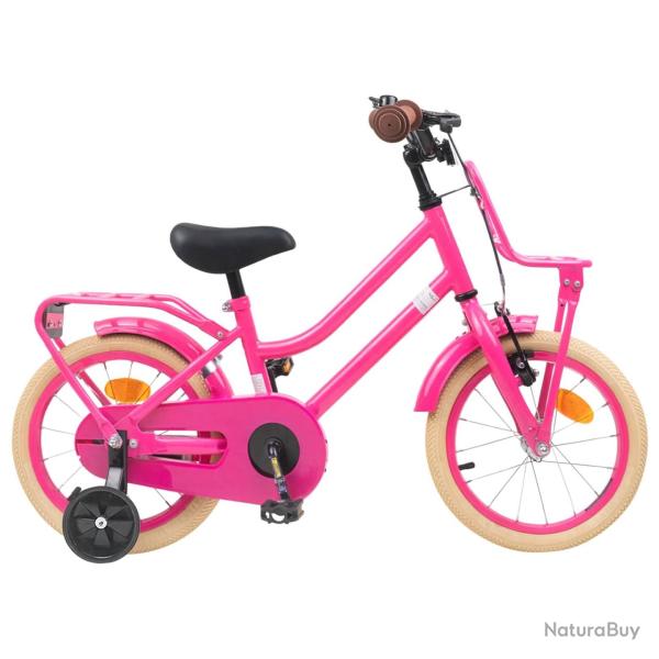 V�lo pour Enfants 16 Pouces pour 4-6 ans Rose fonc�