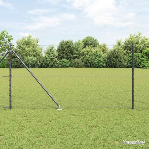 Cl�ture hexagonale avec poteau 25 x 1 m Acier recouvert de PVC