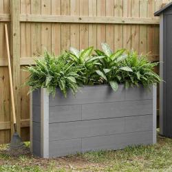 Jardini&egrave;re sur&eacute;lev&eacute;e Gris 150 x 30 x 72 cm