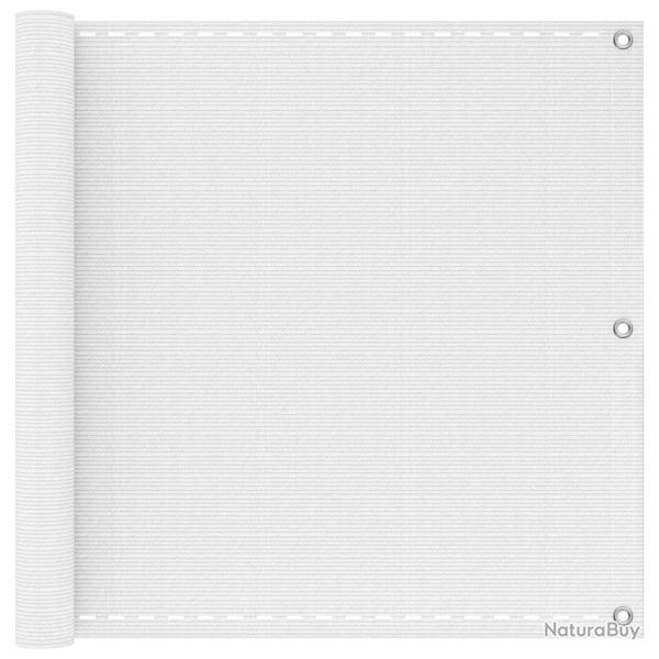 �cran de balcon Blanc 75 x 700 cm HDPE et Aluminium