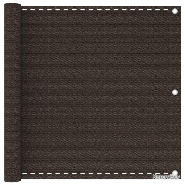 �cran de balcon Marron 90x600 cm PEHD