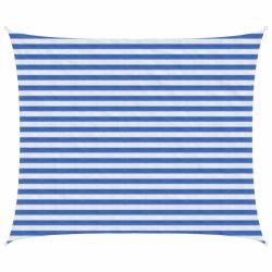 Voile d'ombre Bleu et Blanc 2,5 x 3,5 m HDPE
