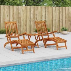 Chaise longue inclinable et pliable 2 pcs 55 x 146 x 91 cm