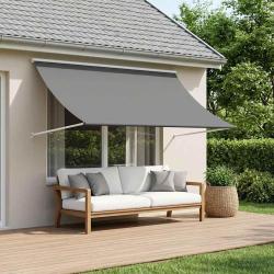 Auvent Gris clair 400 x 150 cm