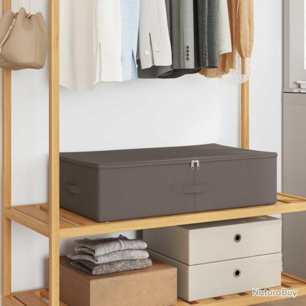 Bo�te de rangement 24 pcs Gris 70 x 40 x 18 cm Tissu intiss�