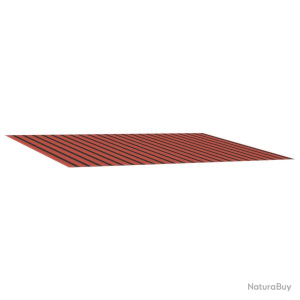 Toile de rechange pour auvent Orange et marron 350 x 250 cm