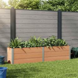 Jardini&egrave;re sur&eacute;lev&eacute;e Marron 250 x 50 x 54 cm