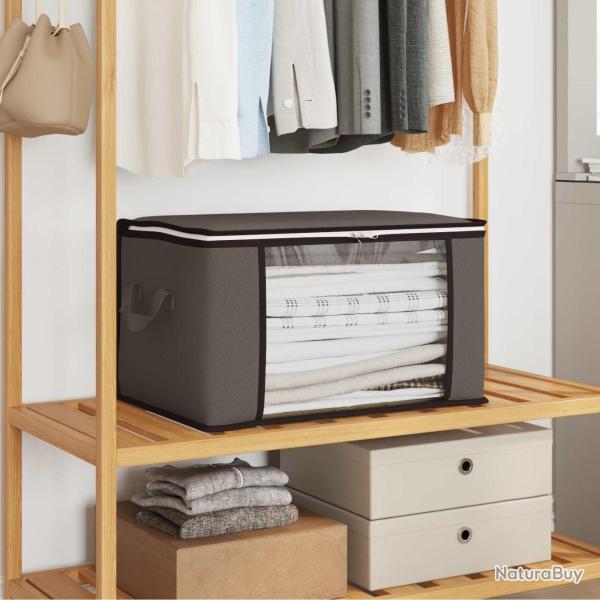 Bo�te de rangement avec fen�tre lat�rale transparente Gris