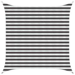 Voile d'ombre Anthracite et blanc 2,5 x 2,5 m HDPE